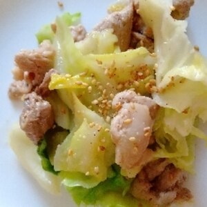 豚肉とキャベツの中華風炒め